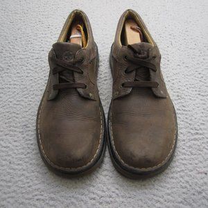 Doc Marten Shoes Mens 11 Brown Leather Walking Round Toe 4 Eye Oxford Casual